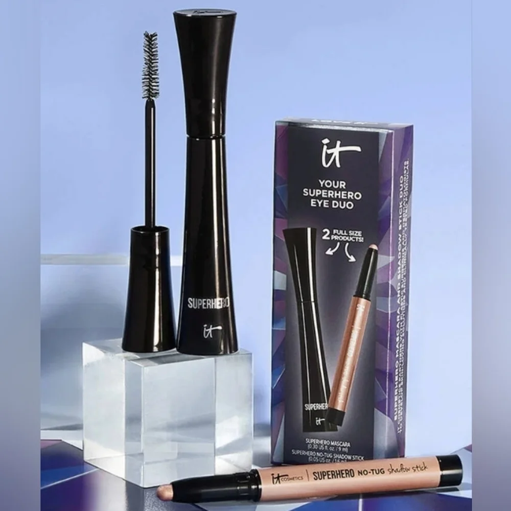 It Cosmetics Superhero Eye Duo Mascara/Eye Shadow Kit NEW